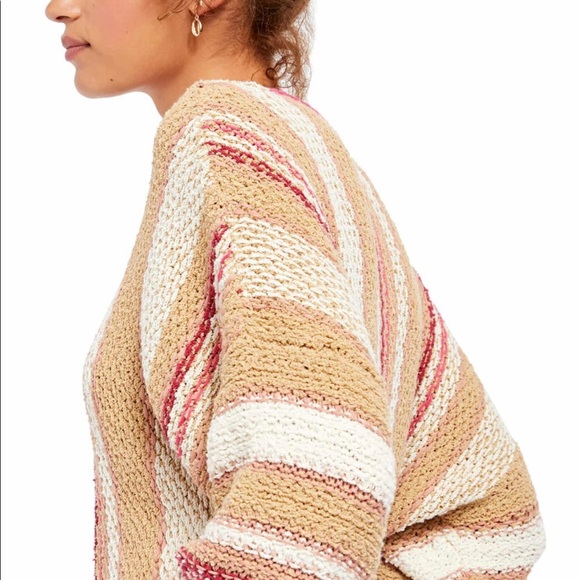 Free People Show Me Love Striped Pullover Sweater - Picture 3 of 14